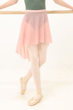 High-Low Mesh Skirt