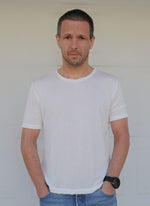 Classical men's t-shirt. Comfortable fit. Very nice quality! Crew Neck Tee. White color