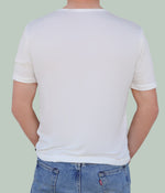 Classical men's t-shirt. Comfortable fit. Very nice quality! Crew Neck Tee. White color.