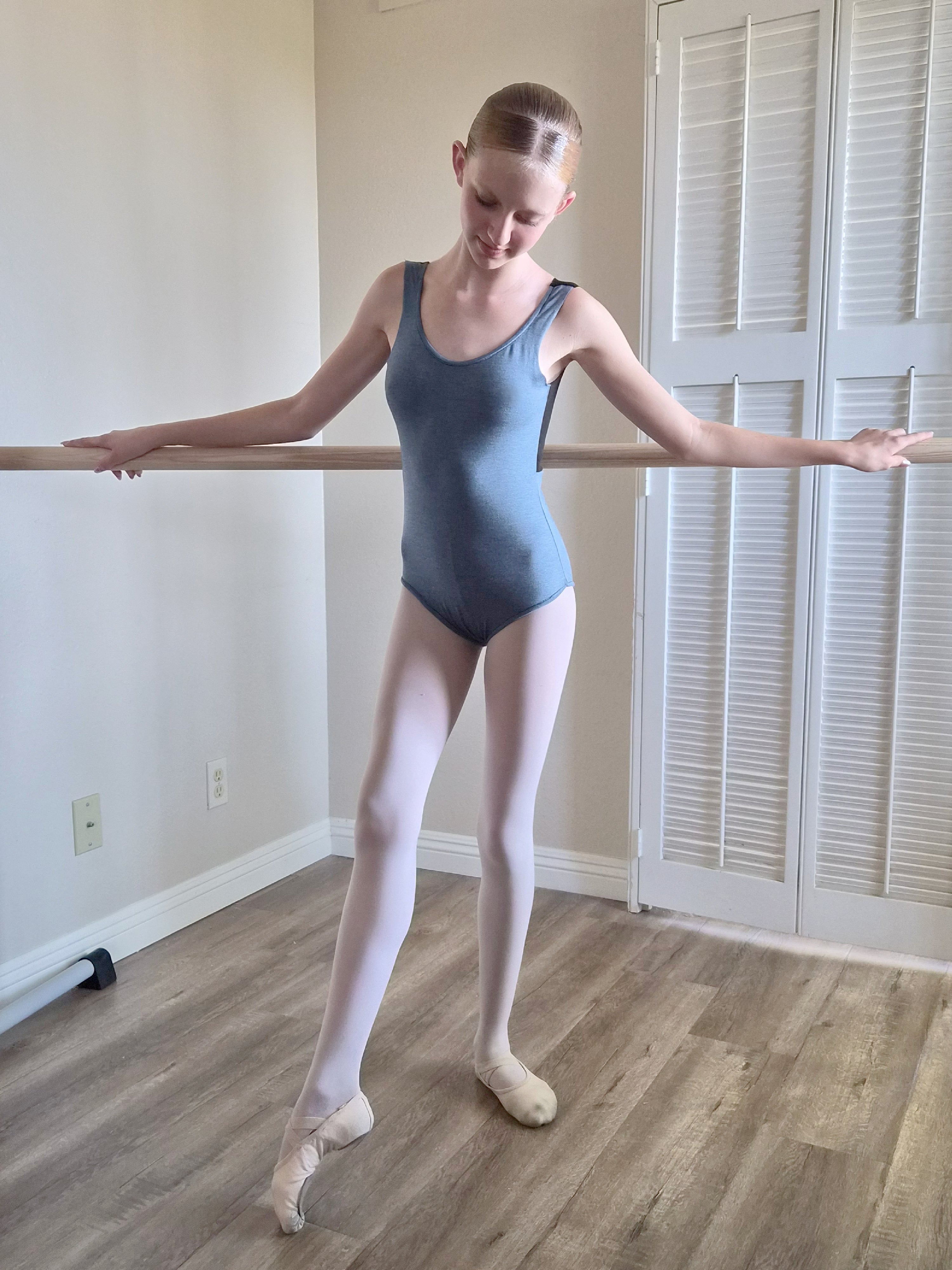 leotard with mesh details